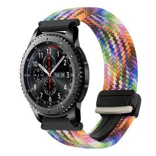 For Samsung Galaxy Gear S3 Frontier 22mm Magnetic Buckle Braided Watch Band(Colorful)