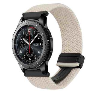 For Samsung Galaxy Gear S3 Frontier 22mm Magnetic Buckle Braided Watch Band(Starlight Black)