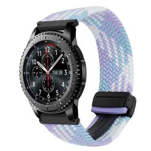 For Samsung Galaxy Gear S3 Frontier 22mm Magnetic Buckle Braided Watch Band(Violet)