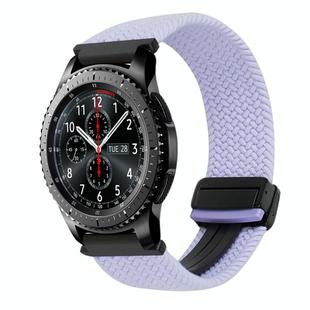 For Samsung Galaxy Gear S3 Frontier 22mm Magnetic Buckle Braided Watch Band(Purple)