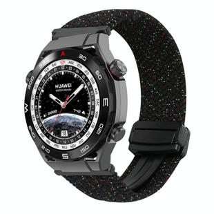 For Huawei Watch Ultimate 22mm Magnetic Buckle Braided Watch Band(Starlight Colorful)