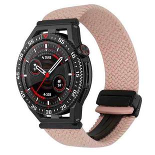 For Huawei Watch GT3 SE 22mm Magnetic Buckle Braided Watch Band(Starlight Pink)