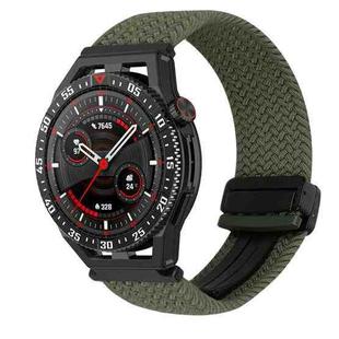 For Huawei Watch GT3 SE 22mm Magnetic Buckle Braided Watch Band(Metallic Gray)