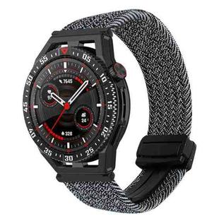 For Huawei Watch GT3 SE 22mm Magnetic Buckle Braided Watch Band(Graphite Black)