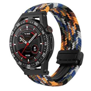 For Huawei Watch GT3 SE 22mm Magnetic Buckle Braided Watch Band(Camouflage Color)