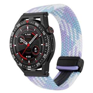 For Huawei Watch GT3 SE 22mm Magnetic Buckle Braided Watch Band(Violet)