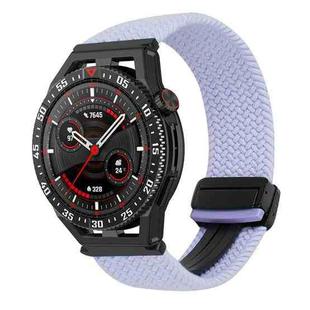 For Huawei Watch GT3 SE 22mm Magnetic Buckle Braided Watch Band(Purple)