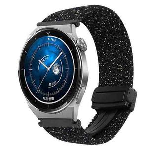 For Huawei Watch GT3 Pro 46mm 22mm Magnetic Buckle Braided Watch Band(Stars Black)