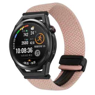 For Huawei Watch GT Runner 22mm Magnetic Buckle Braided Watch Band(Starlight Pink)