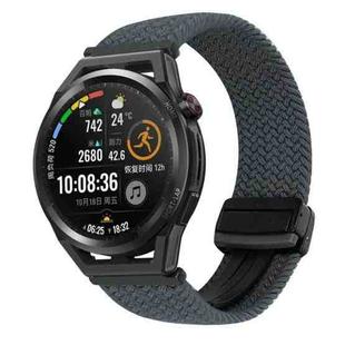 For Huawei Watch GT Runner 22mm Magnetic Buckle Braided Watch Band(Space Gray)