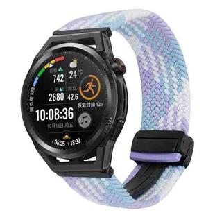 For Huawei Watch GT Runner 22mm Magnetic Buckle Braided Watch Band(Violet)