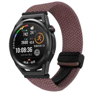 For Huawei Watch GT Runner 22mm Magnetic Buckle Braided Watch Band(Smoky Purple)