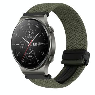 For Huawei Watch GT2 pro 22mm Magnetic Buckle Braided Watch Band(Metallic Gray)