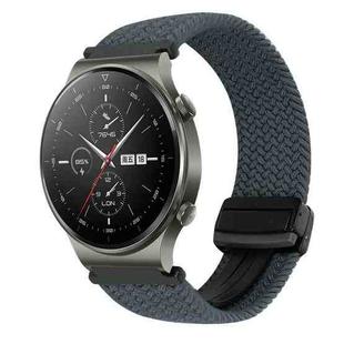 For Huawei Watch GT2 pro 22mm Magnetic Buckle Braided Watch Band(Space Gray)