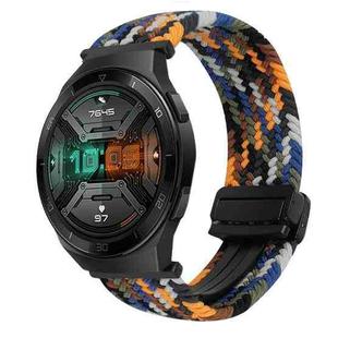 For Huawei Watch GT 2e 22mm Magnetic Buckle Braided Watch Band(Camouflage Color)