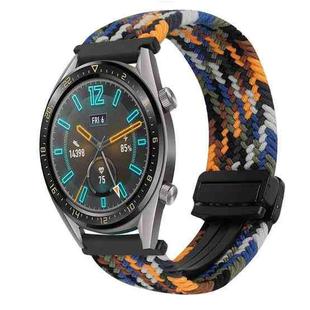 For Huawei Watch GT 22mm Magnetic Buckle Braided Watch Band(Camouflage Color)