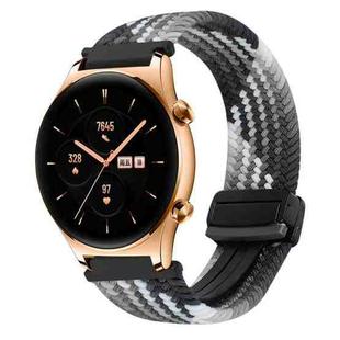 For Honor Watch GS 3 22mm Magnetic Buckle Braided Watch Band(Z Dark Chocolate)