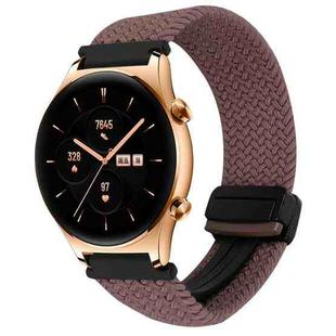 For Honor Watch GS 3 22mm Magnetic Buckle Braided Watch Band(Smoky Purple)