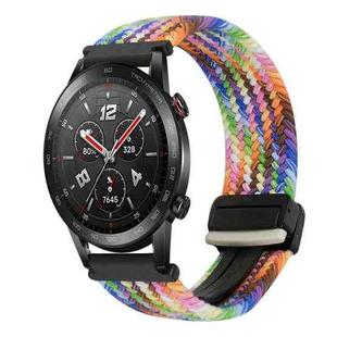 For Honor Watch GS 3i 22mm Magnetic Buckle Braided Watch Band(Colorful)