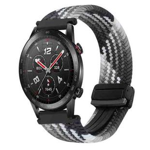 For Honor Watch GS 3i 22mm Magnetic Buckle Braided Watch Band(Z Dark Chocolate)