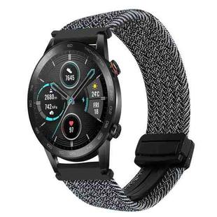 For Honor Magic Watch 22mm Magnetic Buckle Braided Watch Band(Graphite Black)