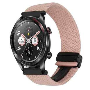 For Honor Watch Dream 22mm Magnetic Buckle Braided Watch Band(Starlight Pink)