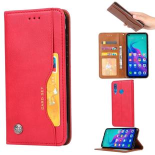 Knead Skin Texture Horizontal Flip Leather Case for Huawei P Smart Z / Y9 Prime 2019 / Nova5i, with Photo Frame & Holder & Card Slots & Wallet(Red)