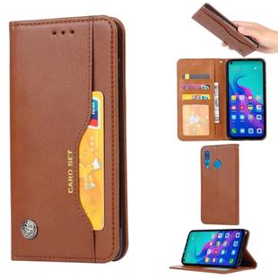 Knead Skin Texture Horizontal Flip Leather Case for Huawei P Smart Z / Y9 Prime 2019 / Nova5i, with Photo Frame & Holder & Card Slots & Wallet(Brown)