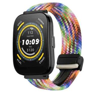 For Amazfit  Watch Bip 5 22mm Magnetic Buckle Braided Watch Band(Colorful)