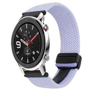 For Amazfit Watch GTR 4 22mm Magnetic Buckle Braided Watch Band(Purple)