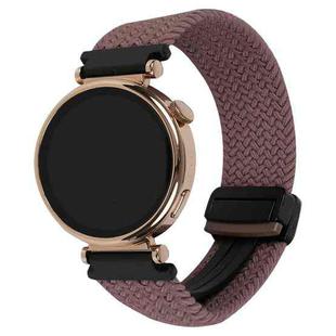 For Amazfit Watch GTR  22mm Magnetic Buckle Braided Watch Band(Smoky Purple)