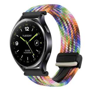 For Xiaomi Watch 2 22mm Magnetic Buckle Braided Watch Band(Colorful)