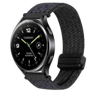 For Xiaomi Watch 2 22mm Magnetic Buckle Braided Watch Band(Black)