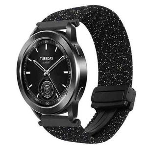 For Xiaomi Watch 2 Pro 22mm Magnetic Buckle Braided Watch Band(Stars Black)