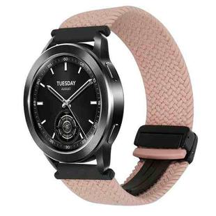 For Xiaomi Watch 2 Pro 22mm Magnetic Buckle Braided Watch Band(Starlight Pink)