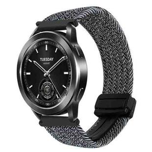 For Xiaomi Watch 2 Pro 22mm Magnetic Buckle Braided Watch Band(Graphite Black)