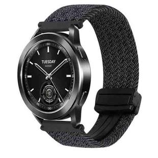 For Xiaomi Watch 2 Pro 22mm Magnetic Buckle Braided Watch Band(Black)