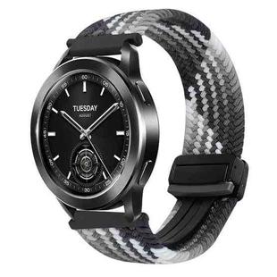 For Xiaomi Watch 2 Pro 22mm Magnetic Buckle Braided Watch Band(Dazzling Black)