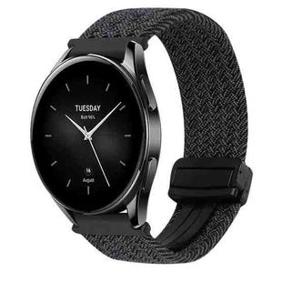 For Xiaomi Watch S2 22mm Magnetic Buckle Braided Watch Band(Black)