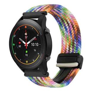 For Xiaomi Watch S1 Pro 22mm Magnetic Buckle Braided Watch Band(Colorful)