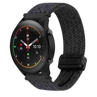 For Xiaomi Watch S1 Pro 22mm Magnetic Buckle Braided Watch Band(Black)