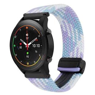 For Xiaomi Watch S1 Pro 22mm Magnetic Buckle Braided Watch Band(Violet)