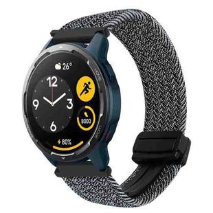 For Xiaomi Watch S1 Active 22mm Magnetic Buckle Braided Watch Band(Graphite Black)