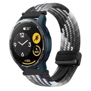 For Xiaomi Watch S1 Active 22mm Magnetic Buckle Braided Watch Band(Dazzling Black)