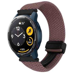 For Xiaomi Watch S1 Active 22mm Magnetic Buckle Braided Watch Band(Smoky Purple)