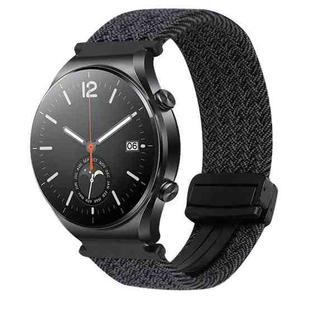 For Xiaomi Watch S1 22mm Magnetic Buckle Braided Watch Band(Black)