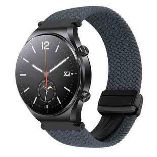 For Xiaomi Watch S1 22mm Magnetic Buckle Braided Watch Band(Space Gray)