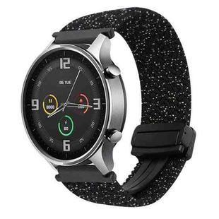 For Xiaomi Watch Color 22mm Magnetic Buckle Braided Watch Band(Stars Black)