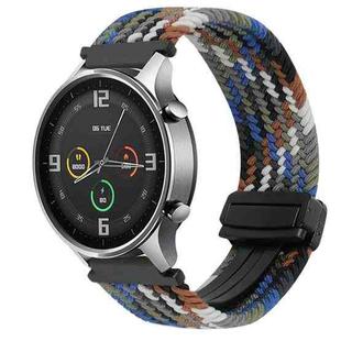 For Xiaomi Watch Color 22mm Magnetic Buckle Braided Watch Band(Space Gray)