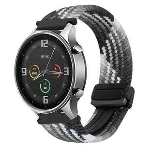 For Xiaomi Watch Color 22mm Magnetic Buckle Braided Watch Band(Dazzling Black)